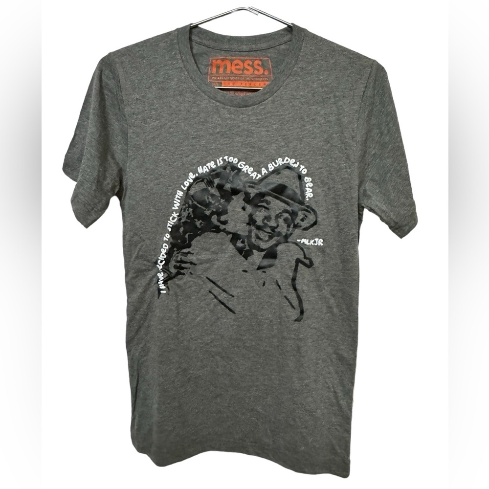 MLK Martin Luther King Jr No Hate Gray Soft MESS Women’s S MINTY